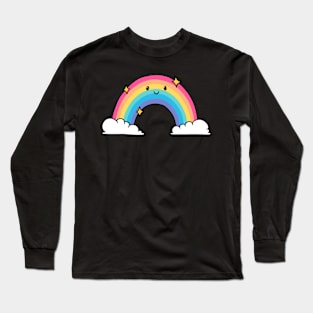 Happy Rainbow Kawaii Long Sleeve T-Shirt